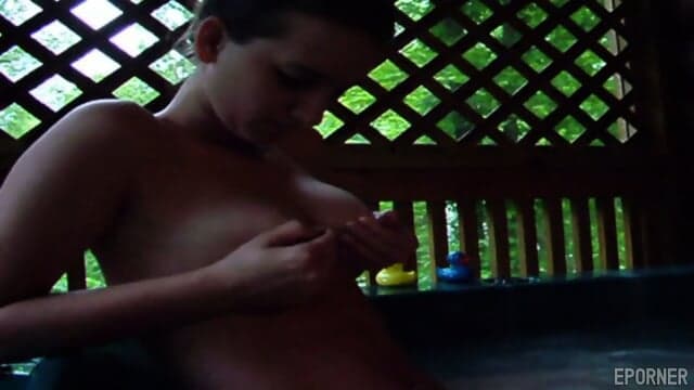 Sweet Girl In Jacuzzi