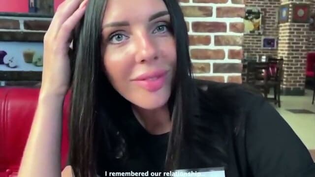 GORGEOUS EUROBABE IS A HOT  WAITRES THAT GETS FUCKED IN THE RESTAIURANTS BATHROOM  AND CUMMED ALL OVER HER FACE