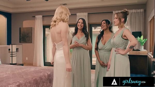Horny Bridesmaids Gangbang Hot Bride