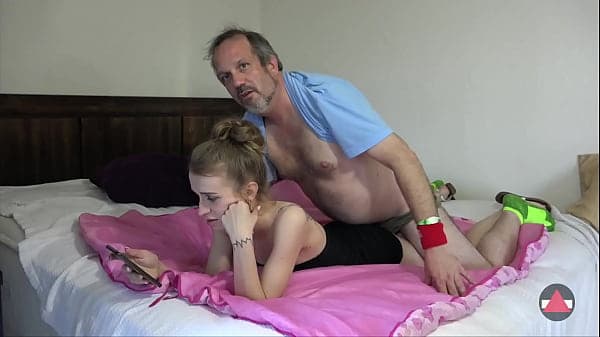 Brat girl creamed and filled