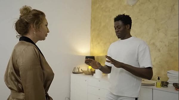 NEW 2025 - JULIA NORTH GETS TREATED BY A BLACK MASSEUR