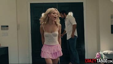 Petite teen Emma Rosie swallowed big dick befor...