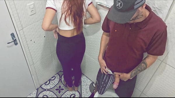 Young woman fucked in the bathroom at the party!