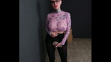 Sexy milf, big tits, tattoos