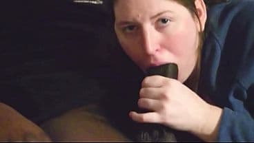 hot bbw sucking black cock for a facial