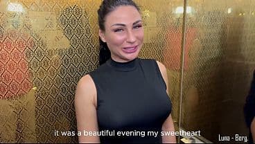 CHEATING WIFE no panties all evening. HARD fuck all holes Part 1