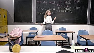 ASMR after school with tiny teen student who seduces her teacher