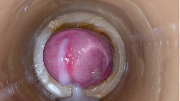Huge ejaculatory dose of sperm in Pussy Toy ASMR