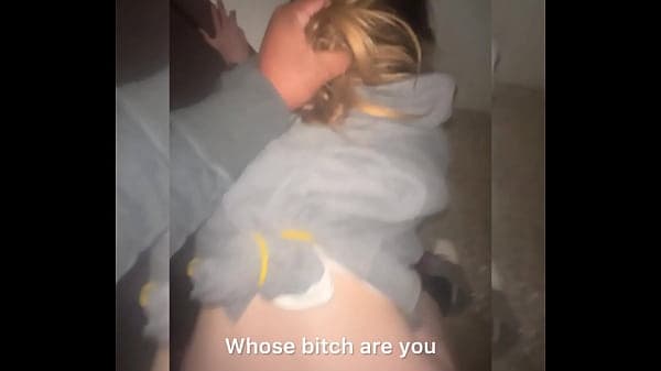 Cuck submits to master while his girl gets fuck...
