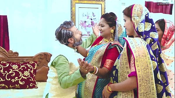 Tharki Burha Sasur Fucks Four Newly Married Dau...