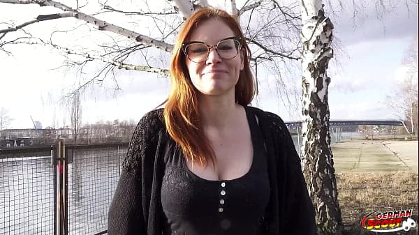 GERMAN SCOUT - Glasses Ginger Redheadh MILF Mon...