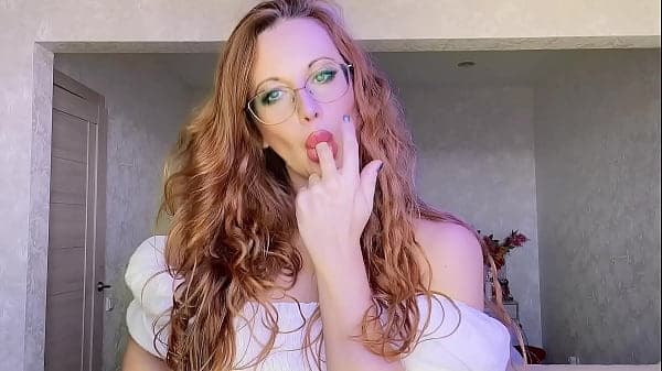 Redhead MILF Dirty-Talks & Teases her sexy lips and horny face