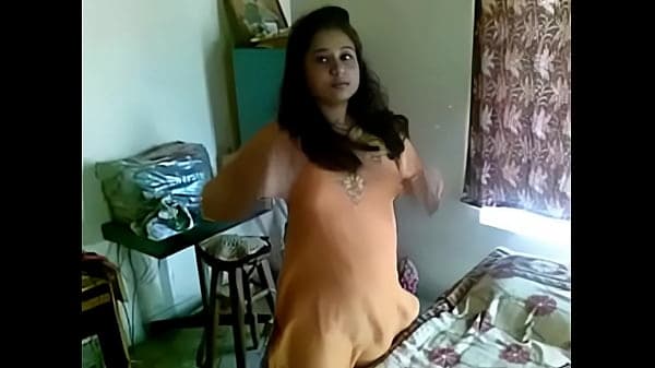Young Indian Bhabhi in bed with her Office Coll...