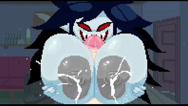 Marceline sucking on her tits while you make he...
