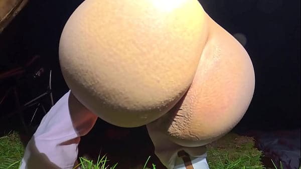 Wife Bent Over and Used Outside at Camp Trying ...