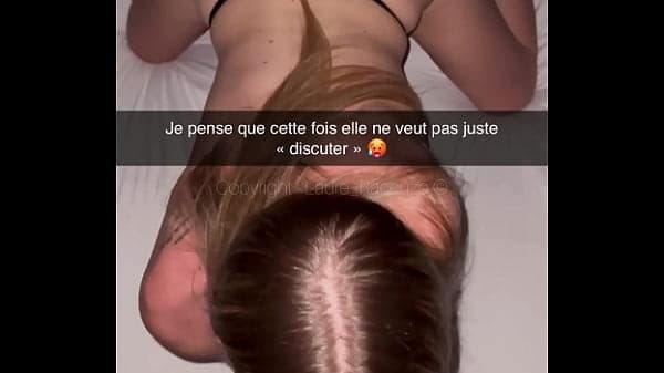 Cheat Snap Française - Petite blonde trompe son mec avec son meilleur pote!!