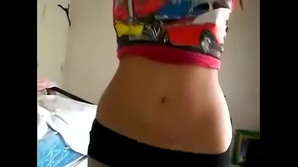 Indian college girl removing panties in front o...