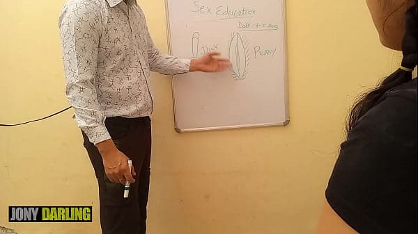 Indian xxx Tuition teacher teach her student wh...