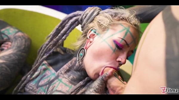 Alt Babe Threesome with Anal Gapes, Cum Swap and Facial