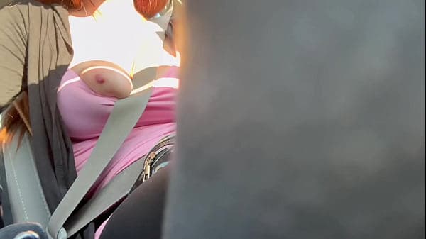 European Stepmom Artemisia Love Car ride Big ti...